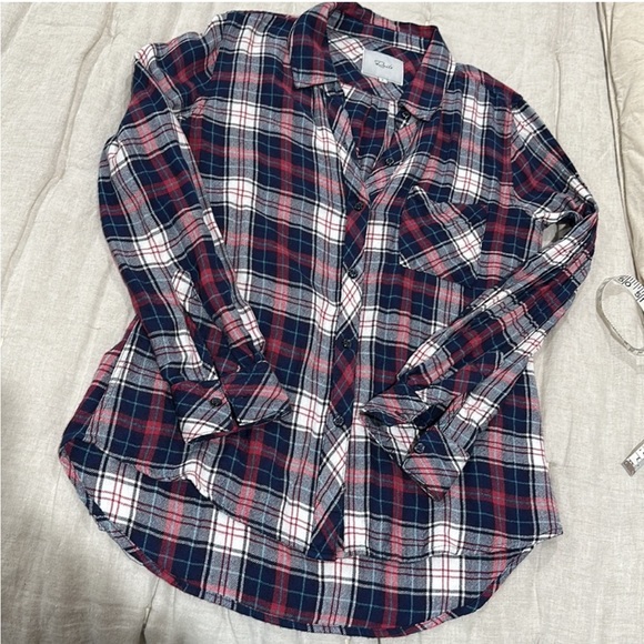 RAILS Hunter long sleeve plaid shirt Malia Tate Teenwolf Sz S - Picture 13 of 15